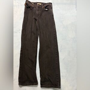 Levi’s Black Denim Dad Jeans.